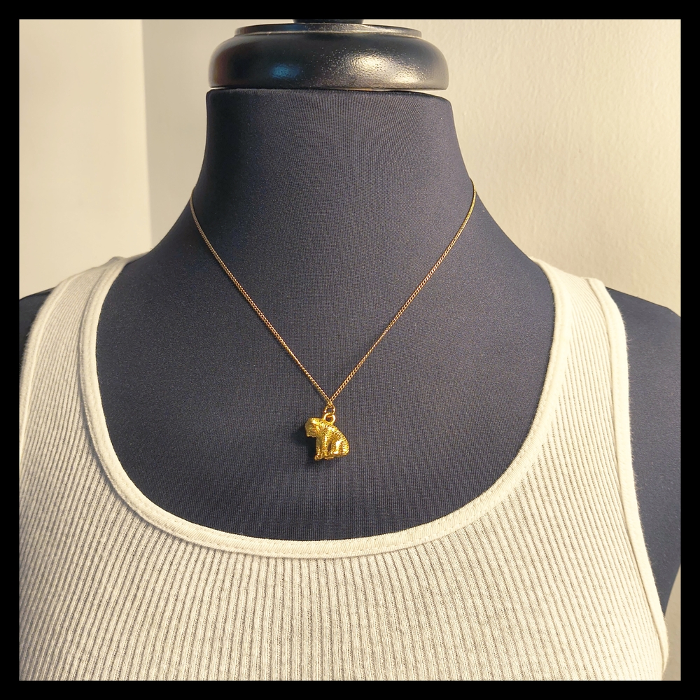 🐨 Vtg. Gold Toned Australia Koala Pendant Charm